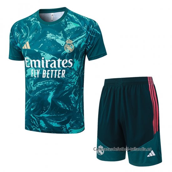 Chandal del Real Madrid Manga Corta 2026-2027 Verde - Pantalon Corto - Haga un click en la imagen para cerrar