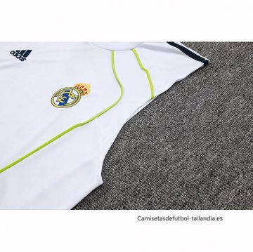 Chandal del Real Madrid Sin Mangas 2025-2026 Blanco Verde