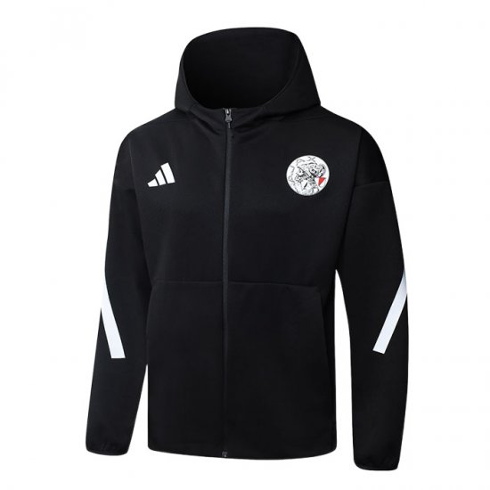 Chaqueta con Capucha del Ajax 2025-2026 Negro - Haga un click en la imagen para cerrar
