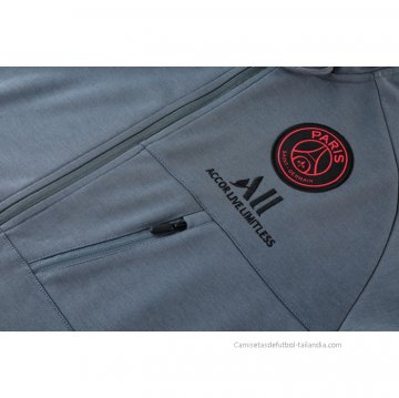 Chaqueta con Capucha del Paris Saint-Germain 2021-2022 Gris