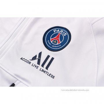 Chaqueta con Capucha del Paris Saint-Germain 2021-2022 Blanco