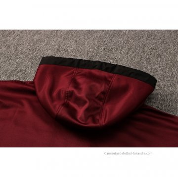 Chaqueta con Capucha del Paris Saint-Germain 2021-2022 Rojo