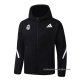 Chaqueta con Capucha del Real Madrid 2025-2026 Negro