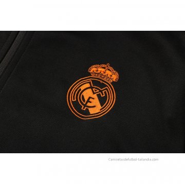 Chaqueta con Capucha del Real Madrid 2021-2022 Negro y Azul