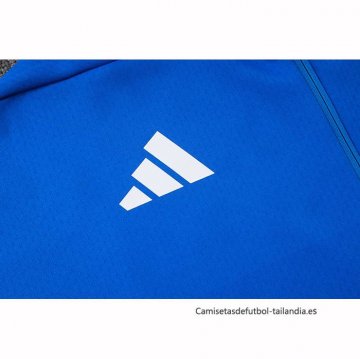 Chaqueta con Capucha del Real Madrid 2025-2026 Azul