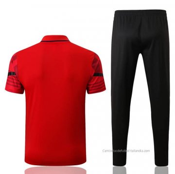 Conjunto Polo del AC Milan 2022-2023 Rojo