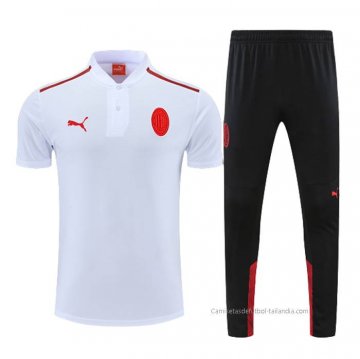 Conjunto Polo del AC Milan 2022-2023 Blanco Conjunto Polo del AC Milan 2022-2023 Blanco