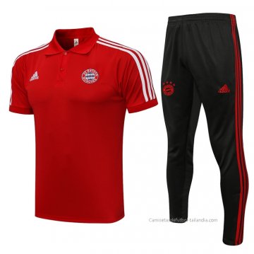 Conjunto Polo del Bayern Munich 2021-2022 Rojo Conjunto Polo del Bayern Munich 2021-2022 Rojo