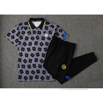 Conjunto Polo del Inter Milan 2021-2022 Gris