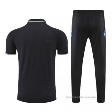 Conjunto Polo del Inter Milan 2022-2023 Negro y Azul