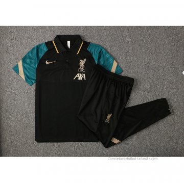 Conjunto Polo del Liverpool 2021-2022 Negro