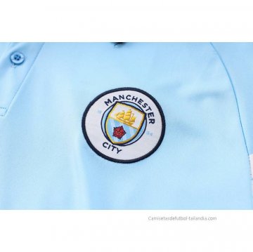 Conjunto Polo del Manchester City 2022-2023 Azul