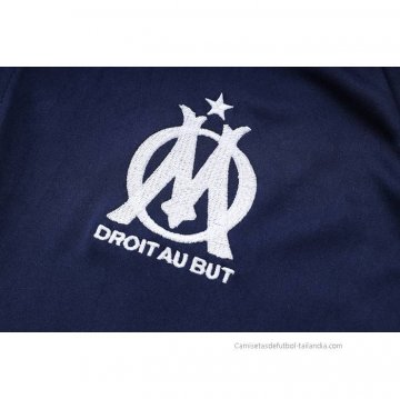 Conjunto Polo del Olympique Marsella 2023-2024 Azul Oscuro