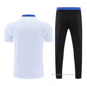 Conjunto Polo del Real Madrid 2022-2023 Blanco y Azul