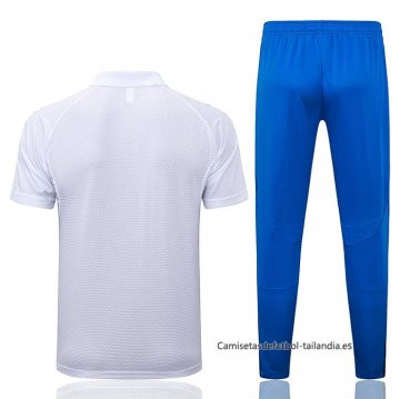 Conjunto Polo del Real Madrid 2025-2026 Blanco Azul