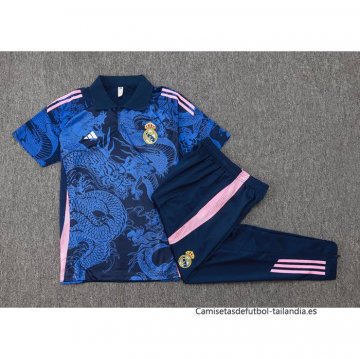 Conjunto Polo del Real Madrid Dragon 2024-2025 Azul