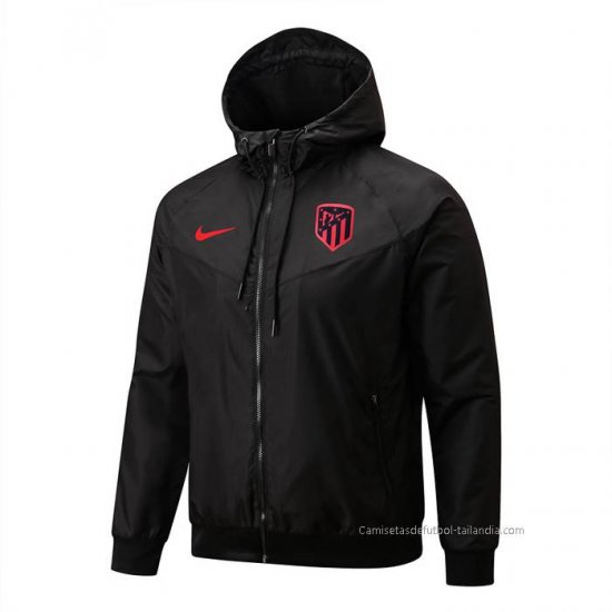 Rompevientos del Atletico Madrid 2022-2023 Negro - Haga un click en la imagen para cerrar