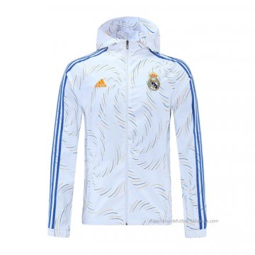 Rompevientos del Real Madrid 2021-2022 Blanco Rompevientos del Real Madrid 2021-2022 Blanco
