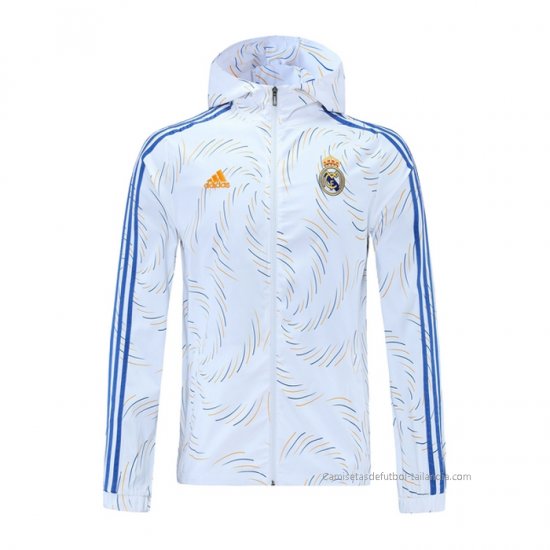 Rompevientos del Real Madrid 2021-2022 Blanco - Haga un click en la imagen para cerrar