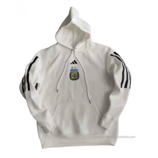 Sudadera con Capucha del Argentina 2022-2023 Blanco - Haga un click en la imagen para cerrar