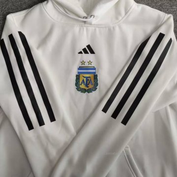 Sudadera con Capucha del Argentina 2022-2023 Blanco