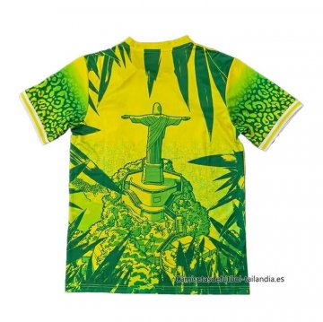 Tailandia Camiseta Brasil Jesus 2025-2026 Amarillo Verde