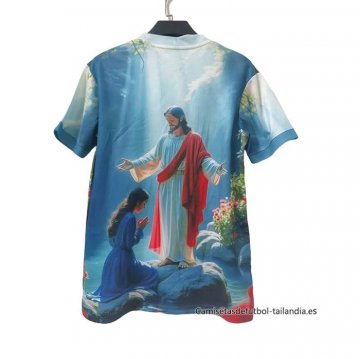 Tailandia Camiseta Brasil Jesus 2025-2026 Azul