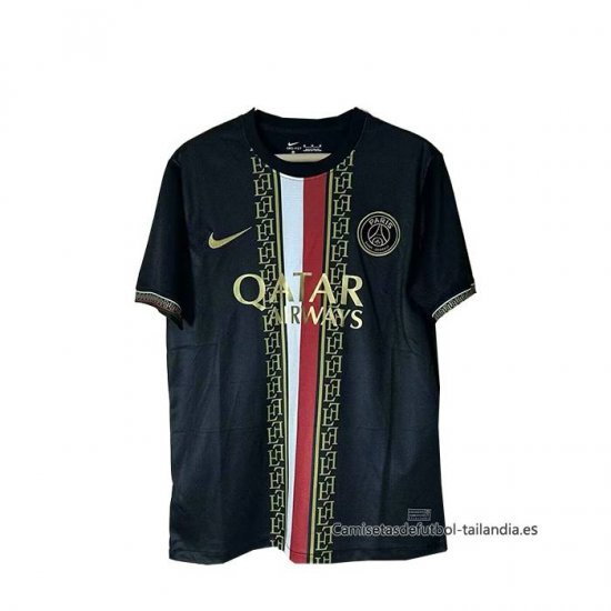 Tailandia Camiseta Paris Saint-Germain Portero Special 2025-2026 Negro - Haga un click en la imagen para cerrar