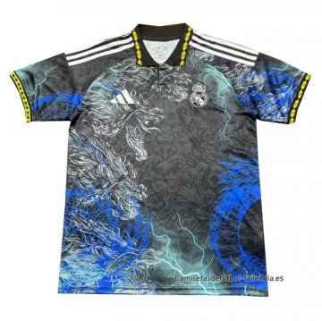 Tailandia Camiseta Real Madrid Dragon 2024-2025 Azul Gris Tailandia Camiseta Real Madrid Dragon 2024-2025 Azul Gris