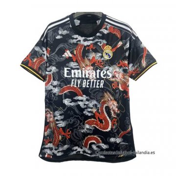 Tailandia Camiseta Real Madrid Dragon 2024-2025 Negro Tailandia Camiseta Real Madrid Dragon 2024-2025 Negro