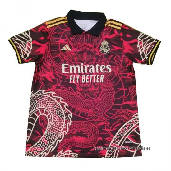 Tailandia Camiseta Real Madrid Dragon 2024-2025 Rojo - Haga un click en la imagen para cerrar