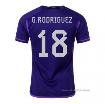 2ª Camiseta Argentina Jugador G.Rodriguez 2022 2ª Camiseta Argentina Jugador G.Rodriguez 2022