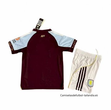 1ª Camiseta Aston Villa Nino 2025-2026
