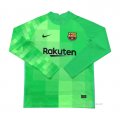 Camiseta Barcelona Portero Manga Larga 2021-2022 Verde