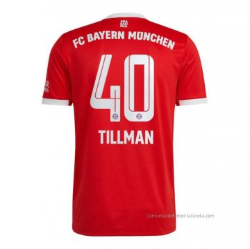 1ª Camiseta Bayern Munich Jugador Tillman 2022-2023 1ª Camiseta Bayern Munich Jugador Tillman 2022-2023