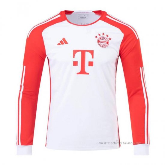 1ª Camiseta Bayern Munich Manga Larga 2023-2024 - Haga un click en la imagen para cerrar