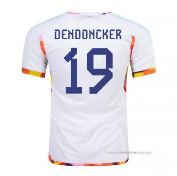 2ª Camiseta Belgica Jugador Dendoncker 2022 2ª Camiseta Belgica Jugador Dendoncker 2022