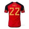1ª Camiseta Belgica Jugador Faes 2022