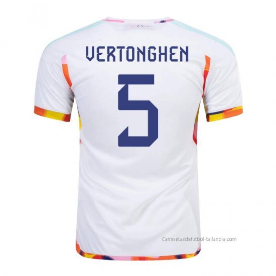2ª Camiseta Belgica Jugador Vertonghen 2022 - Haga un click en la imagen para cerrar