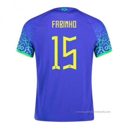 2ª Camiseta Brasil Jugador Fabinho 2022 - Haga un click en la imagen para cerrar
