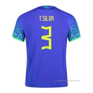 2ª Camiseta Brasil Jugador T.Silva 2022