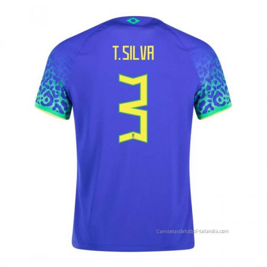 2ª Camiseta Brasil Jugador T.Silva 2022 - Haga un click en la imagen para cerrar