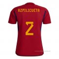 1ª Camiseta Espana Jugador Azpilicueta 2022