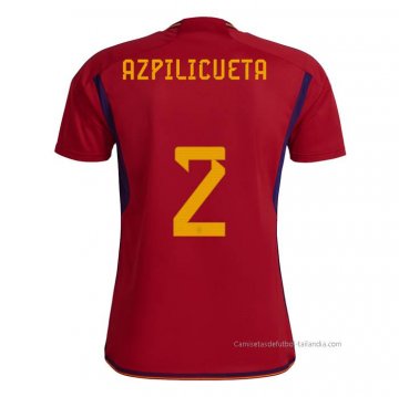 1ª Camiseta Espana Jugador Azpilicueta 2022 1ª Camiseta Espana Jugador Azpilicueta 2022