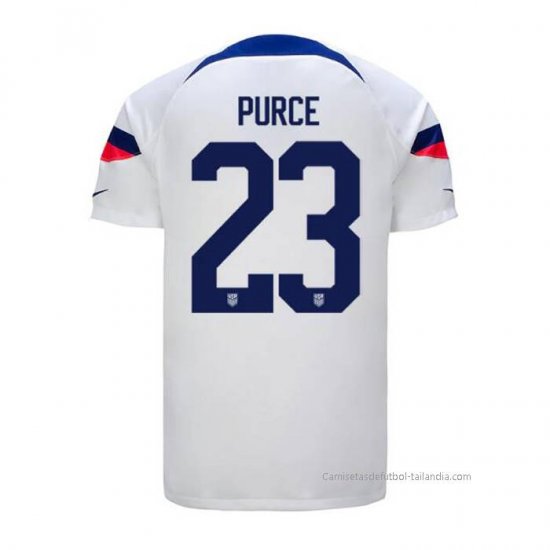 1ª Camiseta Estados Unidos Jugador Purce 2022 - Haga un click en la imagen para cerrar