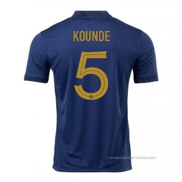 1ª Camiseta Francia Jugador Kounde 2022 1ª Camiseta Francia Jugador Kounde 2022
