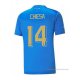 1ª Camiseta Italia Jugador Chiesa 2022