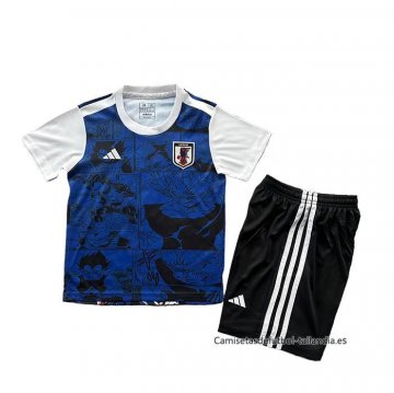 Camiseta Japon Anime Nino 2025 Azul