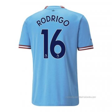1ª Camiseta Manchester City Jugador Rodrigo 2022-2023 1ª Camiseta Manchester City Jugador Rodrigo 2022-2023