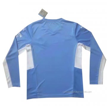 1ª Camiseta Manchester City Manga Larga 2021-2022